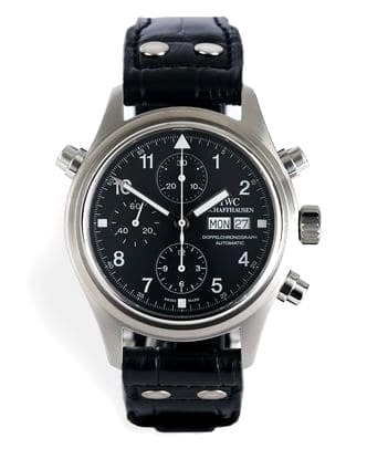 Đồng hồ IWC Doppelchronograph mặt số màu đen