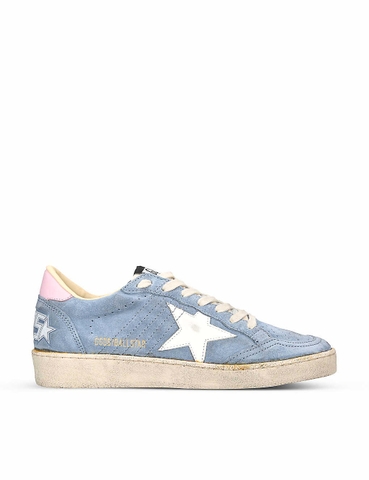 GIÀY GOLDEN GOOSE Ball Star 50758 distressed suede low-top trainers