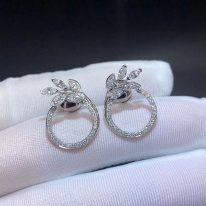 Bông tai Tiffany & Co. Victoria vàng trắng 18K