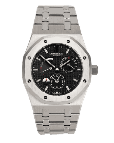 Đồng hồ Audemars Piguet Royal Oak Dual Time Power Reserve mặt số màu đen