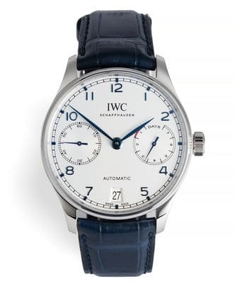 Đồng hồ IWC Portugieser 7 Day Power Reserve mặt số màu trắng