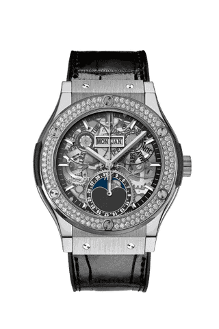 ĐỒNG HỒ HUBLOT CLASSIC FUSION AEROFUSION MOONPHASE TITANIUM DIAMONDS 42MM