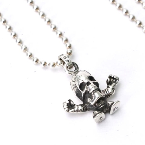VÒNG CỔ CHROME HEARTS HÌNH ĐẦU LÂU Bạc S925