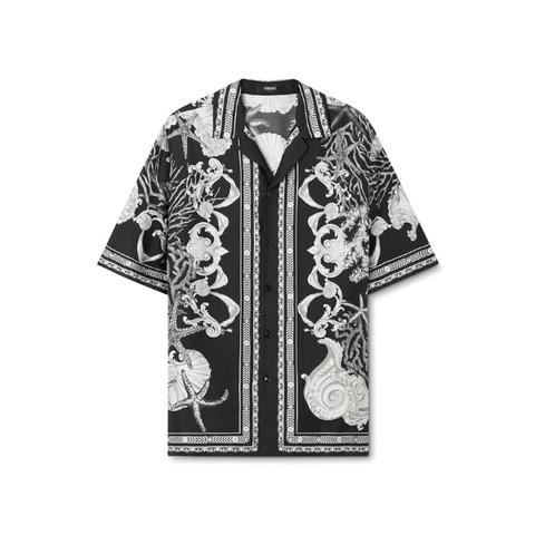 ÁO VERSACE BAROCCO SILK LỤA DÂU TẰM