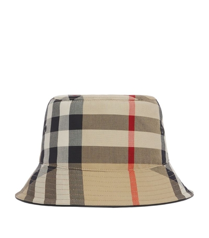 MŨ BURBERRY Cotton Check Bucket Hat