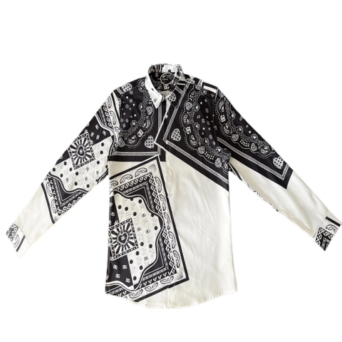 ÁO DOLCE & GABBABA SHIRT POPLIN BLACK WHITE