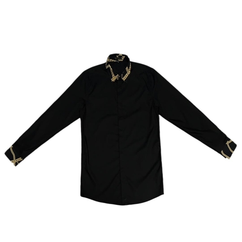 ÁO VERSACE SHIRT POPLIN BLACK