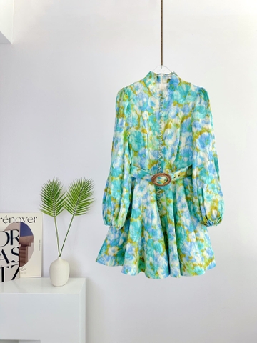 VÁY ZIMMERMANN Vintage Flower Long Sleeve Long Dress High Classy