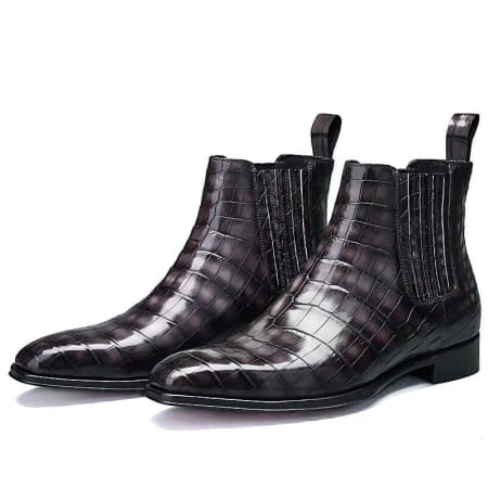 Giày Chelsea Boot da cá sấu thủ công