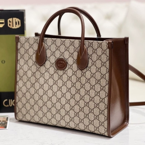 TÚI Gucci GG small tote bag brown Top Quality