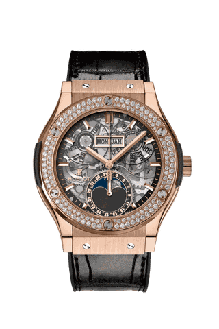 ĐỒNG HỒ HUBLOT CLASSIC FUSION AEROFUSION MOONPHASE KING GOLD DIAMONDS 42MM