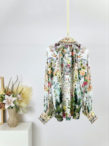 VÁY CAMILLA Silk Embellished V-Neck Midi Dress High Classy