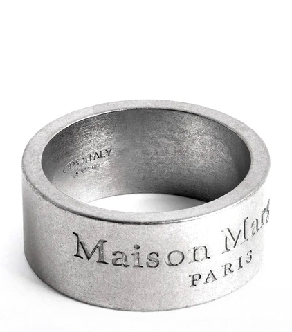 Nhẫn bạc MAISON MARGIELA  Logo-Engraved Ring