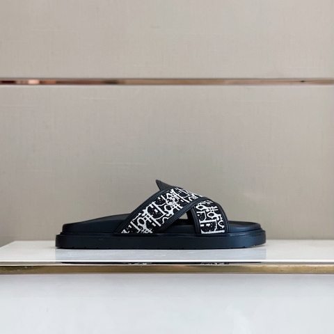 DÉP DIOR OBLIQUE TRIANGLE MAN SLIPPER