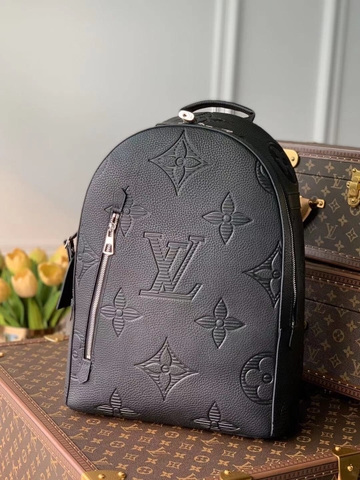 BALO LOUIS VUITTON ARMAND TAURILLON SHADOW Leather Backpack-Black