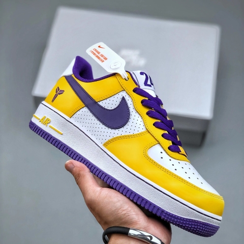 GIÀY KOBE BRYANT X NIKE AIR FORCE 1 LOW WHITE/VARSITY MAIZE/PURPLE