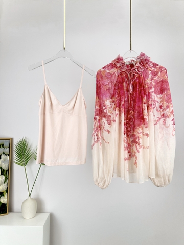 ÁO ZIMMERMANN Red Flower Vintage Dress