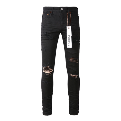 QUẦN PURPLE BRAND BLACK SPOT BIKER High Classy