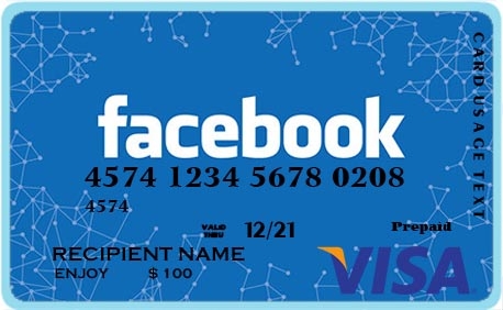 FACEBOOK VISA CARD