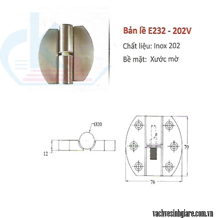 Bản lề E232 - 202V