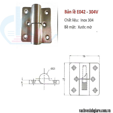 Bản lề E042 - 304V