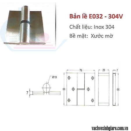 Bàn lề E032 - 304V