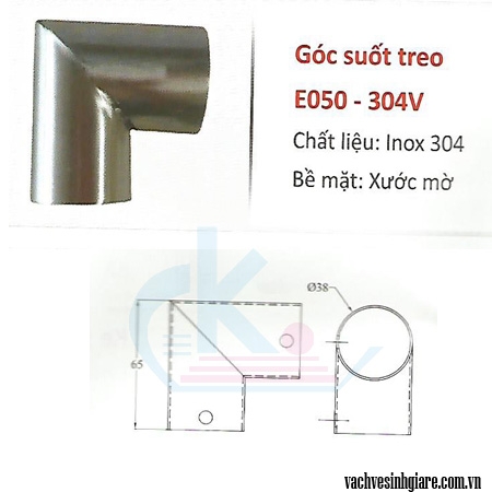 Góc treo suốt E050 - 304V