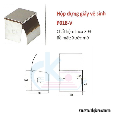 Hộp đựng giấy vệ sinh P018-V