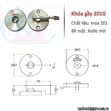 Khóa gầy 201G