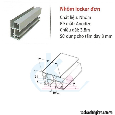 Nhôm locker đơn