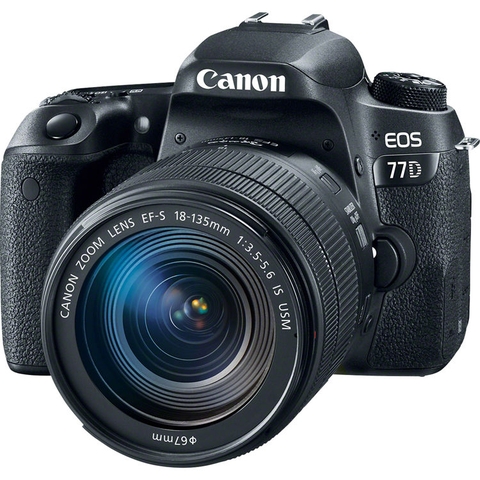 Máy ảnh Canon EOS 77D + Kit 18-135mm IS STM