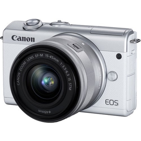Máy ảnh Canon EOS M200 + Lens 15-45mm (White)