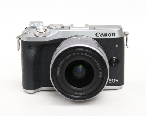 Máy Ảnh Canon EOS M6 + Kit 15-45mm IS STM màu bạc