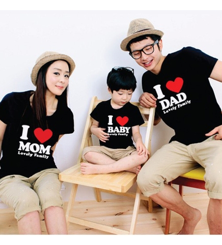 Áo Thun Gia Đình LOVE FAMILY X-AGĐ095