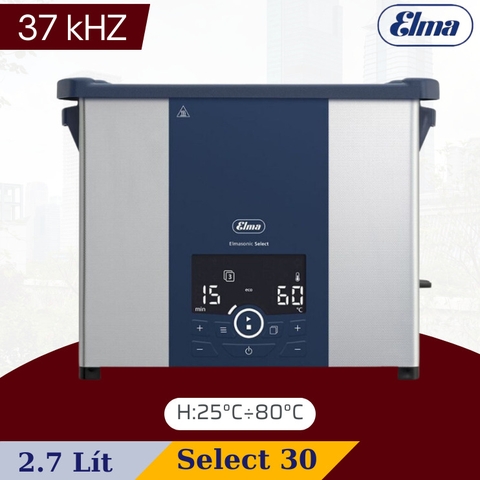 Bể rửa siêu âm Elma Select 30 2.7L
