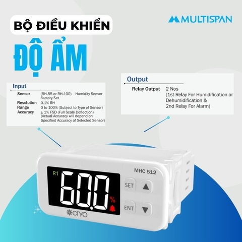 Bộ điều khiển độ ẩm MHC 512 Multispan