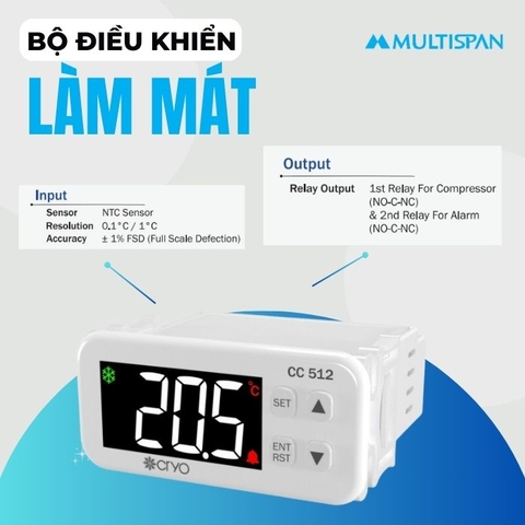 Bộ điều khiển làm mát CC-512 Multispan