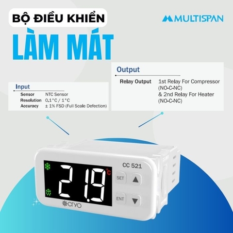 Bộ điều khiển làm mát CC-552 Multispan