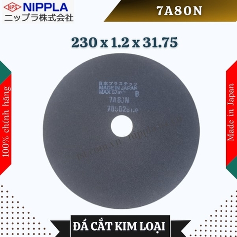 Đĩa cắt kim loại Nippla 7A80N size 230 x 1.2 x 31.75 (mm)