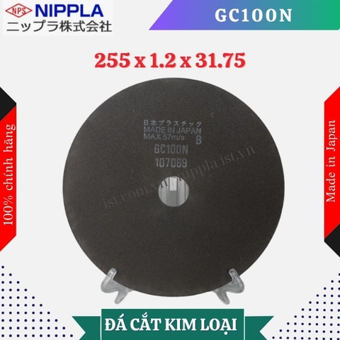 Đĩa cắt Nippla GC100N size 255 x 1.2 x 31.75 (mm)