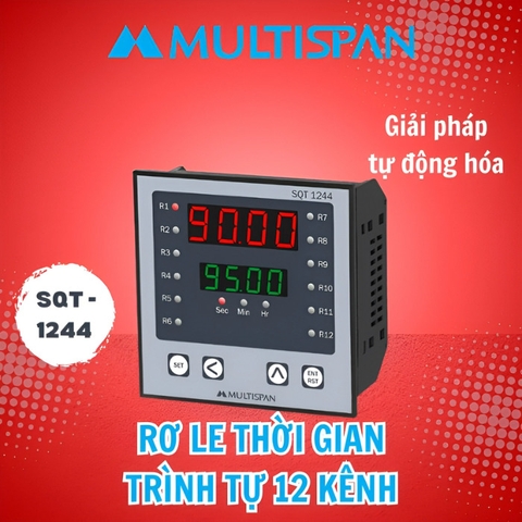 Rơ Le Thời Gian Trình Tự 12 Kênh Multispan SQT-1244