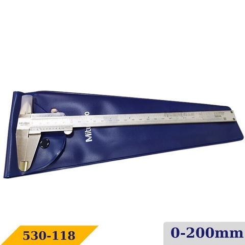 Thước cặp cơ khí Mitutoyo 530-118 (0-200mm/8'')