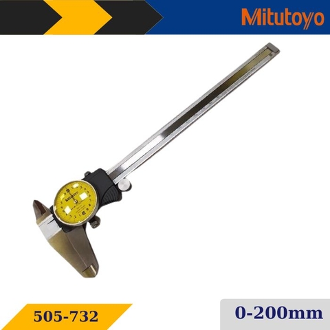Thước cặp đồng hồ Mitutoyo 505-732 (0 - 200mm)