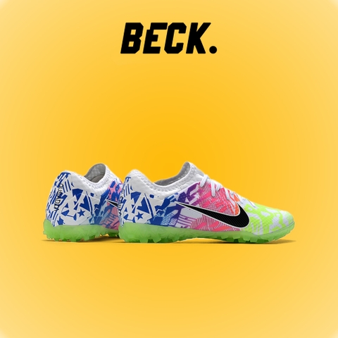 Giày Bóng Đá Nike Mercurial Vapor 13 Pro Neymar Nõn Chuối Đỏ Xanh Biển Vạch Đen HQ TF