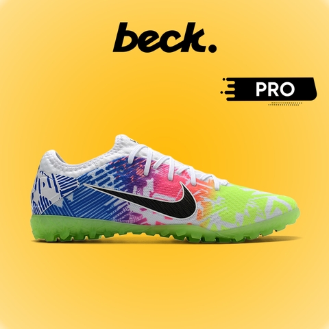 Giày Bóng Đá Nike Mercurial Vapor 13 Pro Neymar Nõn Chuối Đỏ Xanh Biển Vạch Đen HQ TF