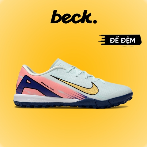Giày Bóng Đá Nike Mercurial VAPOR 16 ACADEMY Đế Đệm Lưỡi Gà Liền MDS009 Xám Xanh TF