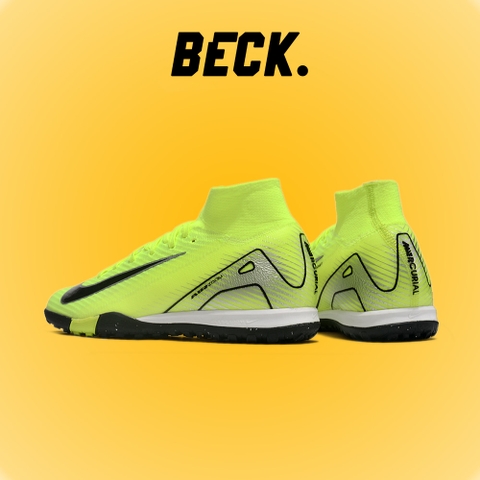 Giày Bóng Đá Trẻ Em Nike Mercurial Superfly 10 Elite Xanh Lá Vạch Đen Cổ Cao TF