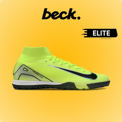 Giày Bóng Đá Nike Mercurial Superfly 10 Elite Xanh Lá Vạch Đen Cổ Cao TF