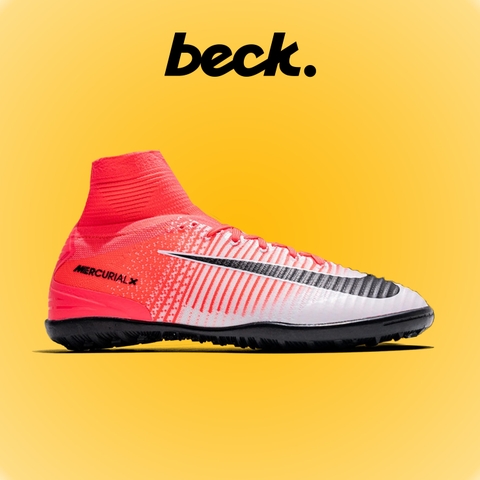 Giày Bóng Đá Nike Mercurial Superfly 5 Elite Hồng Trắng Cổ Cao TF