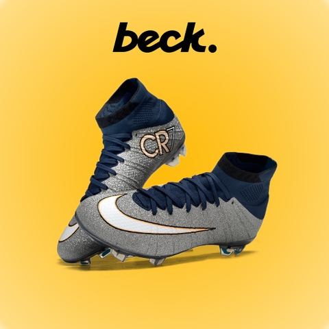 Giày Bóng Đá Nike Mercurial Superfly 4 Elite CR7 Silverware Xám Nhũ Cổ Cao FG